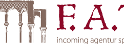 Logo der FAT Spanien, der eigenen Incoming-Agentur von ABANICO Reisen mit Büro in Granada und langjähriger Erfahrung in der Reiseorganisation in ganz Spanien